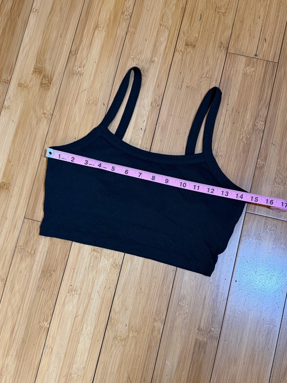 Alo Ribbed Crop Whisper Bra Tank Black Size M - Picture 11 of 14